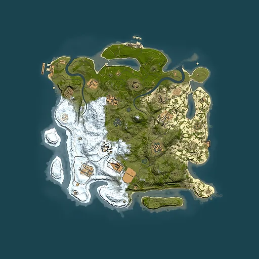 Rust map seed 605671584, 3500x3500m top-down preview