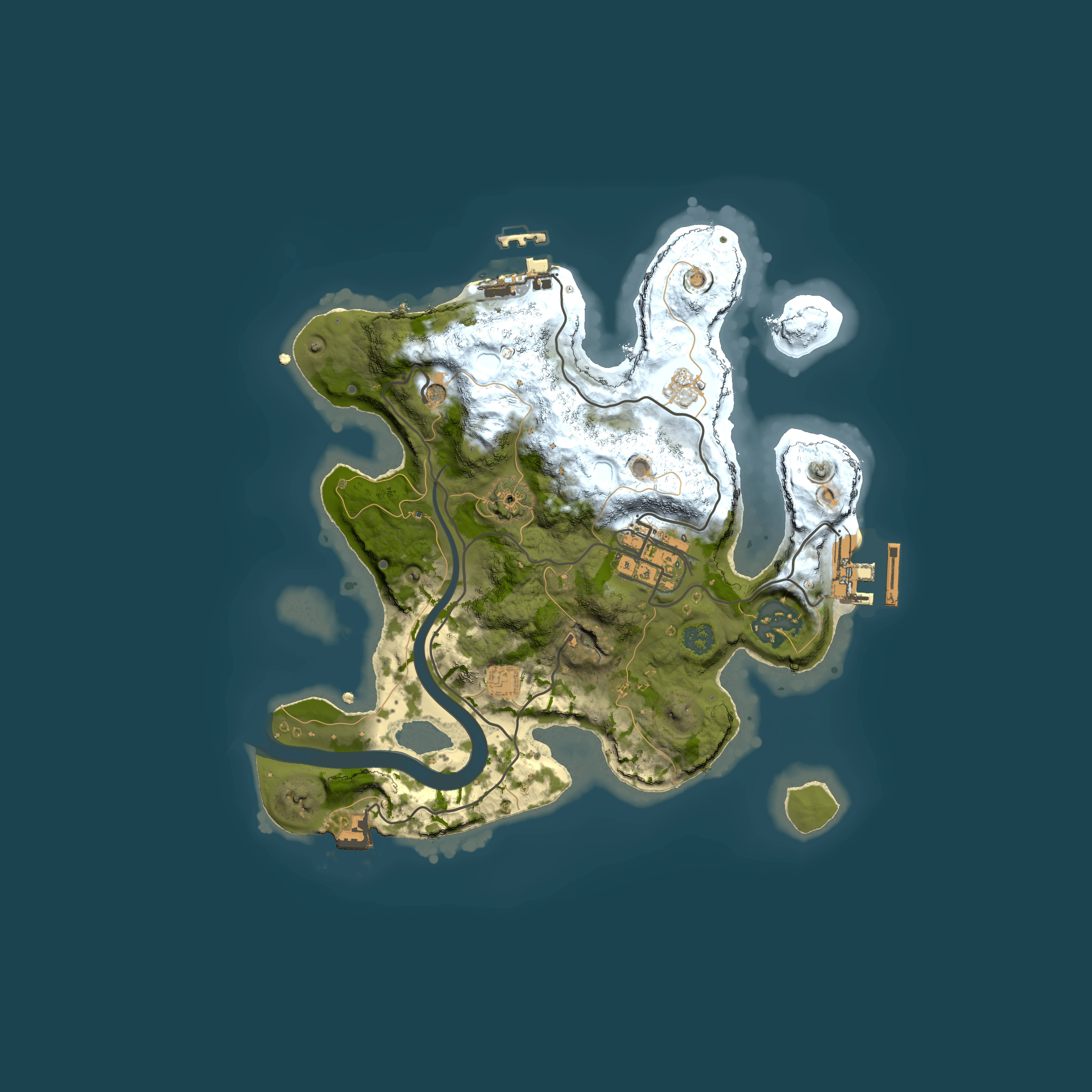 Full top-down render of Rust map seed 1892256766, 2500x2500m