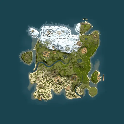 Rust map seed 1614725226, 3000x3000m top-down preview