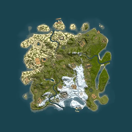 Rust map seed 449039848, 4000x4000m top-down preview