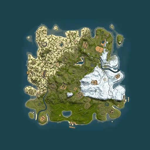 Rust map seed 1610439844, 4000x4000m top-down preview
