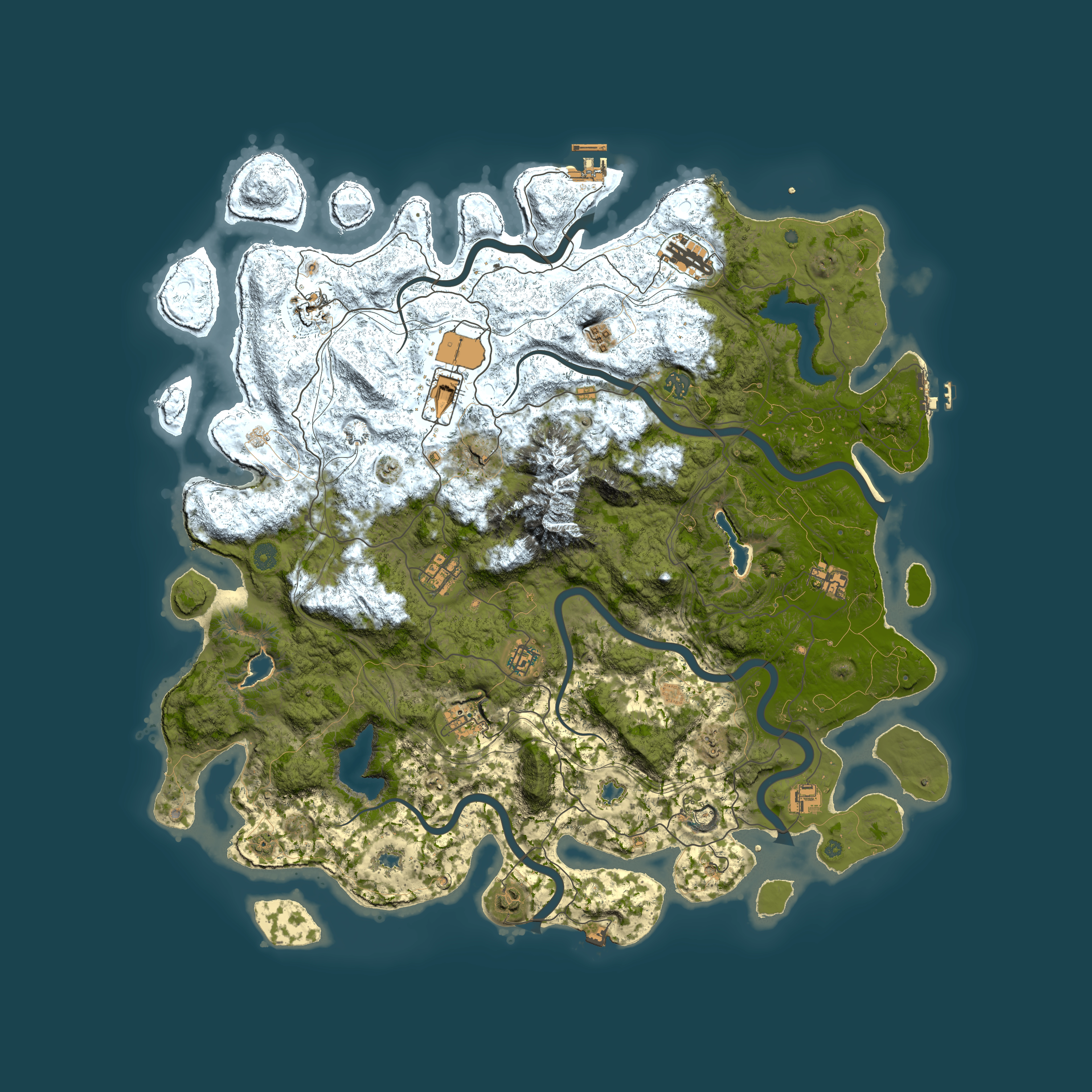 Full top-down render of Rust map seed 1738412415, 5000x5000m