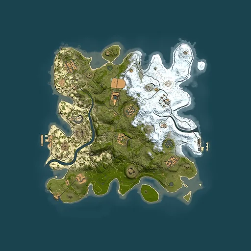 Rust map seed 988698337, 3500x3500m top-down preview