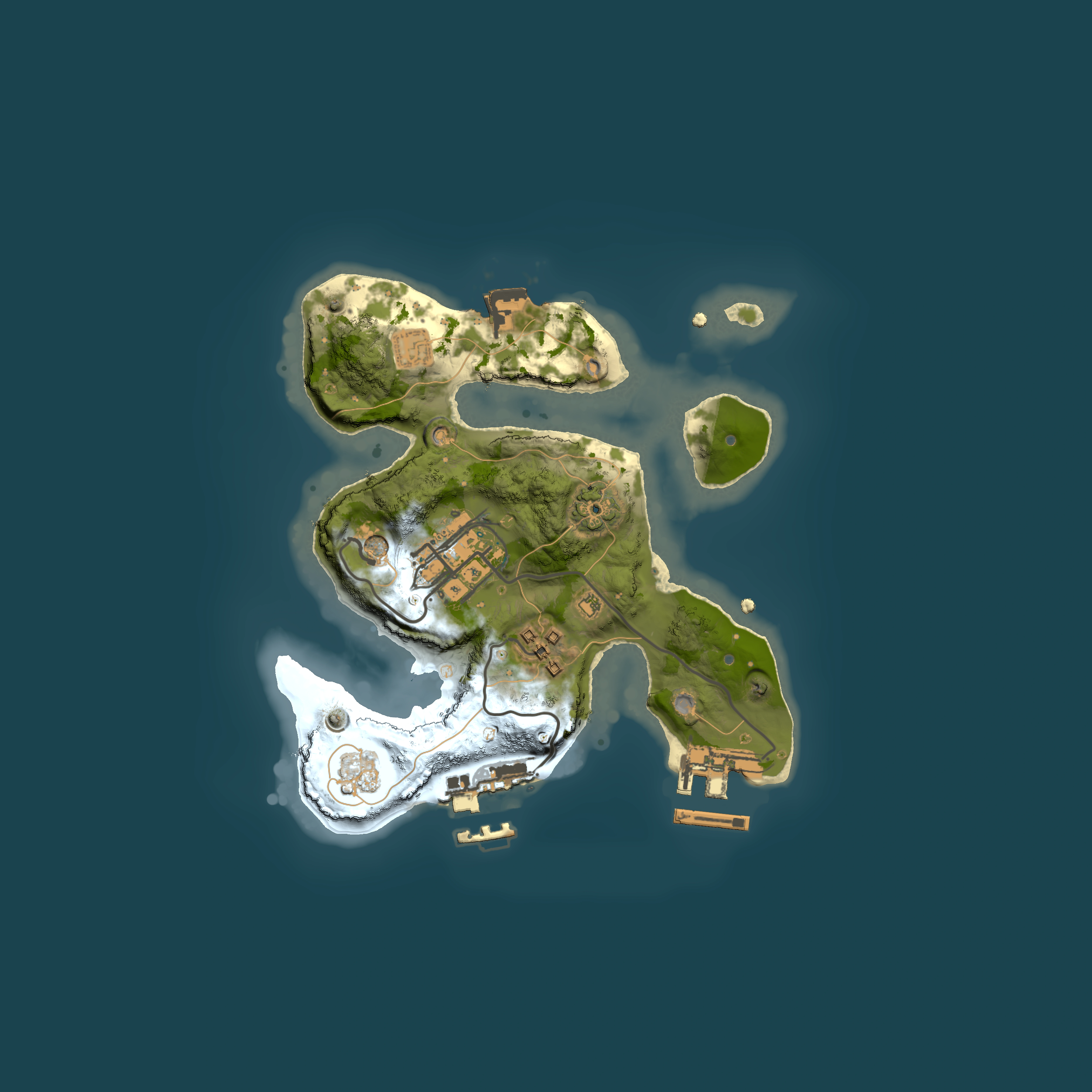 Full top-down render of Rust map seed 953523898, 2000x2000m
