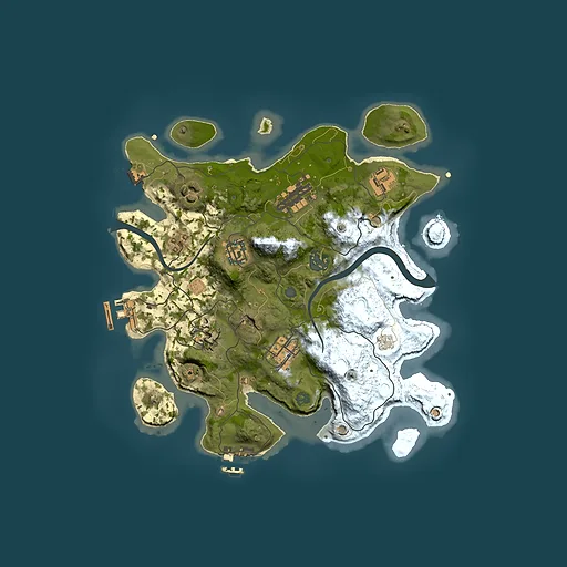 Rust map seed 775124901, 3000x3000m top-down preview