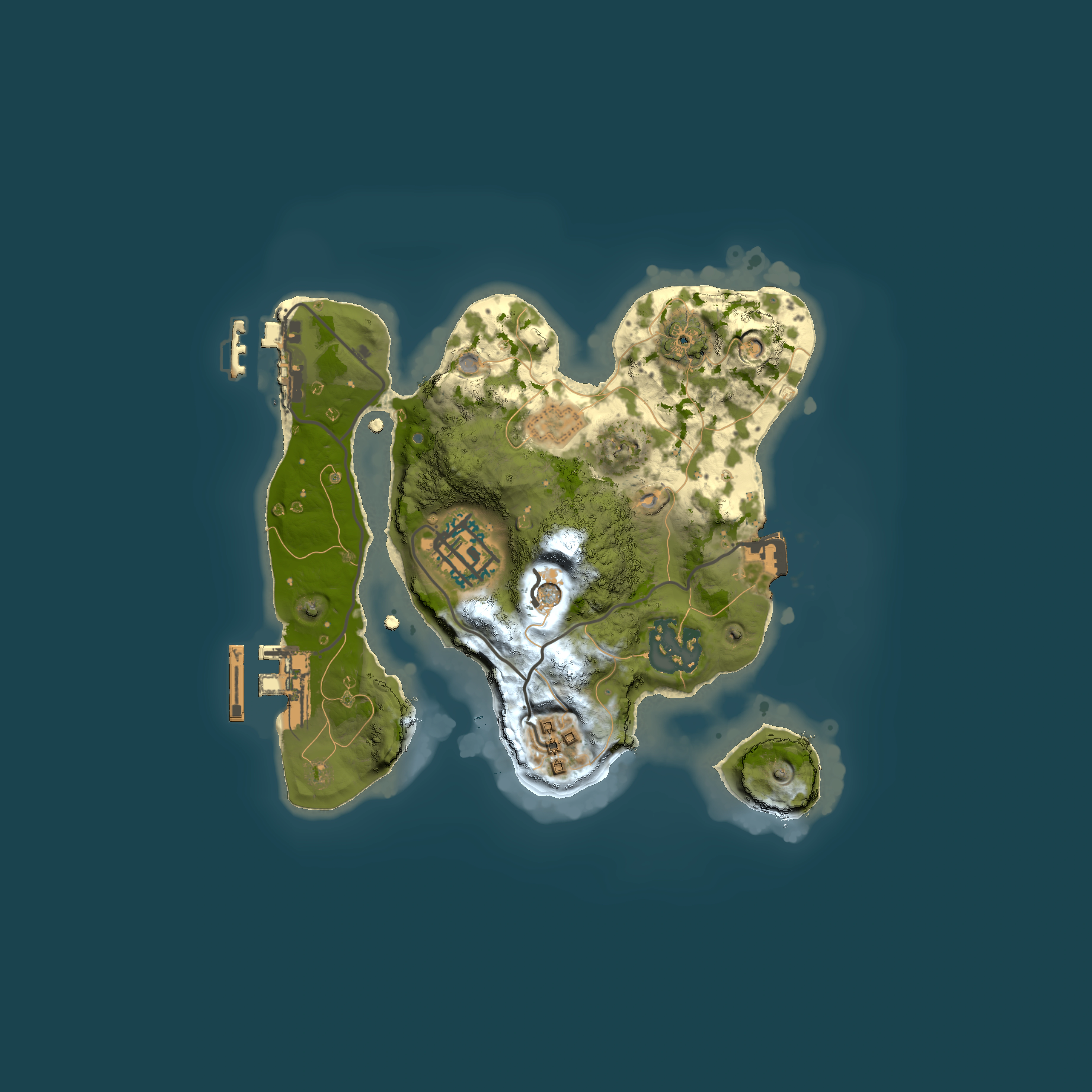 Full top-down render of Rust map seed 724122430, 2000x2000m