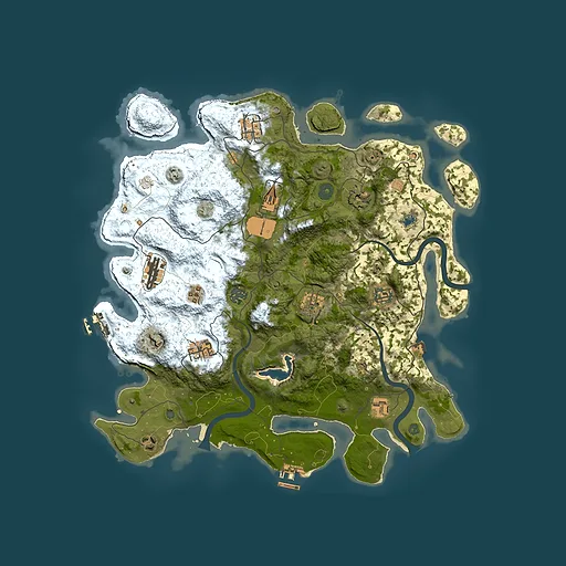 Rust map seed 1635257518, 4000x4000m top-down preview