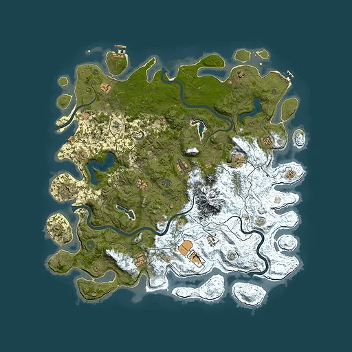 Rust map seed 1183000813, 5000x5000m top-down preview