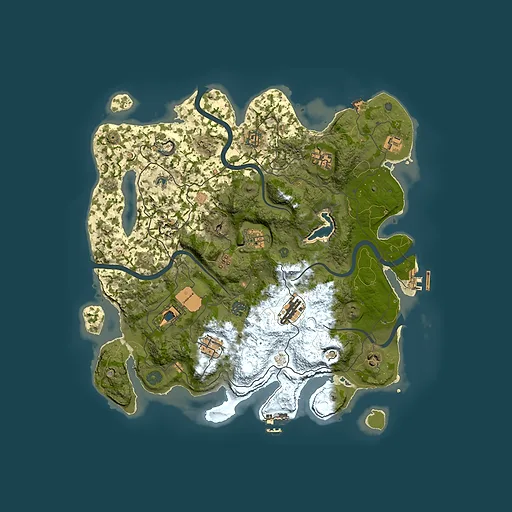Rust map seed 296036188, 4000x4000m top-down preview