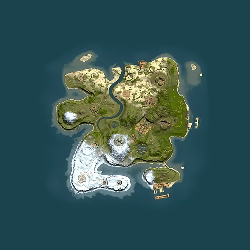 Rust map seed 1467032207, 2500x2500m top-down preview