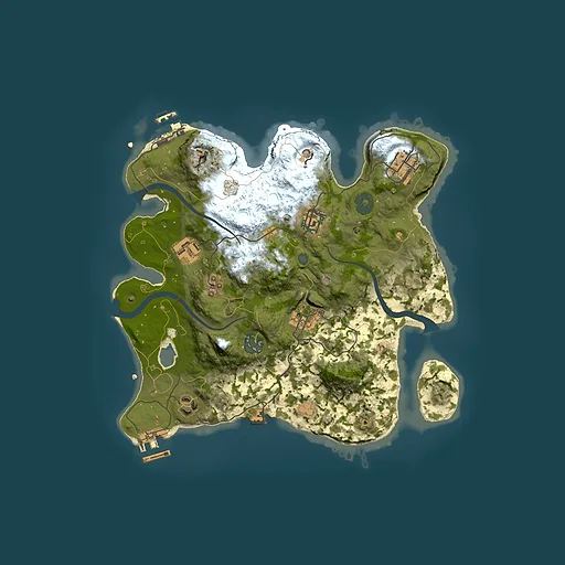 Rust map seed 1719724169, 3000x3000m top-down preview