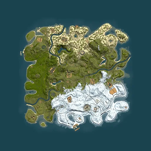 Rust map seed 1922309093, 4500x4500m top-down preview