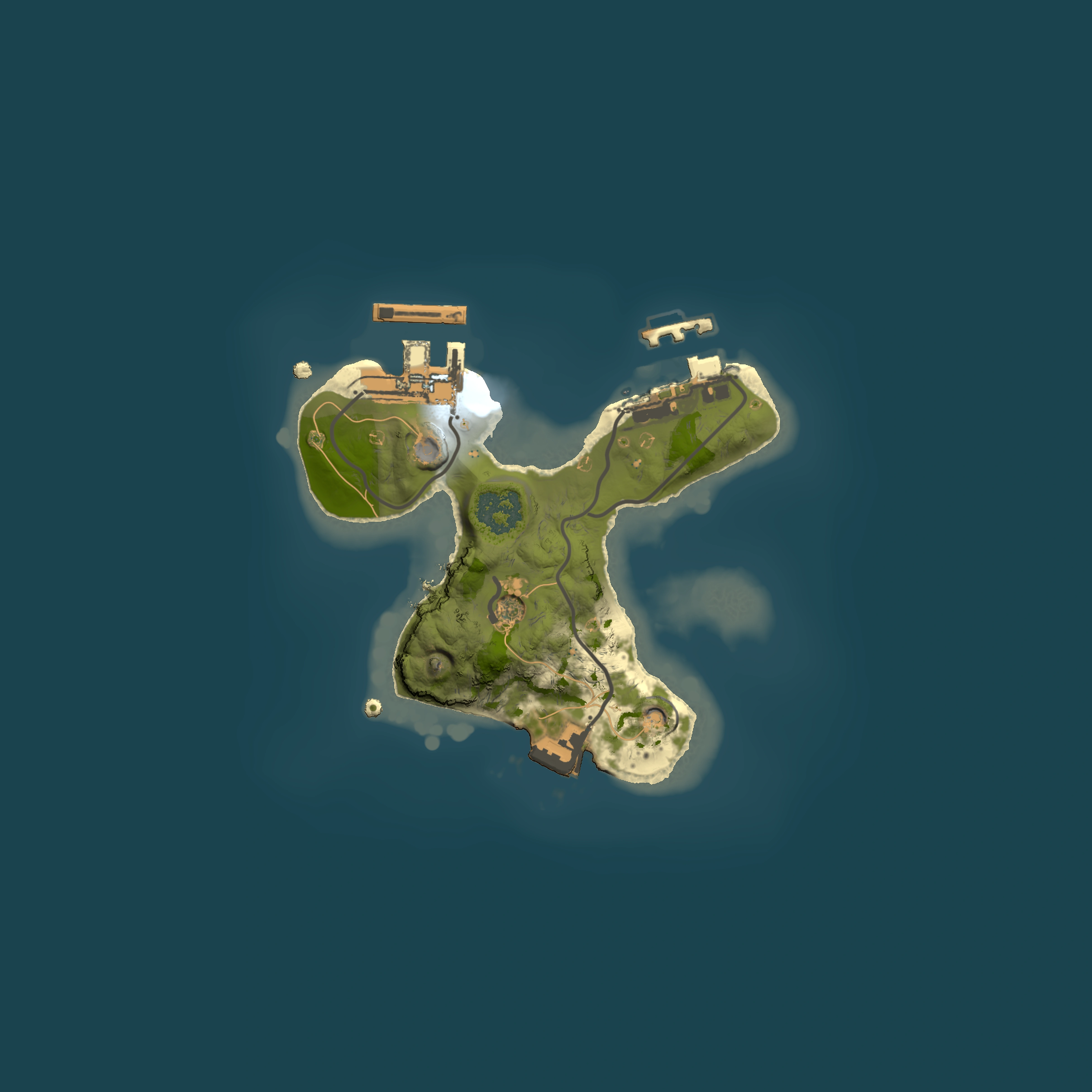 Full top-down render of Rust map seed 1247003763, 1500x1500m