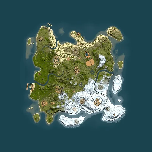 Rust map seed 2139730317, 3500x3500m top-down preview
