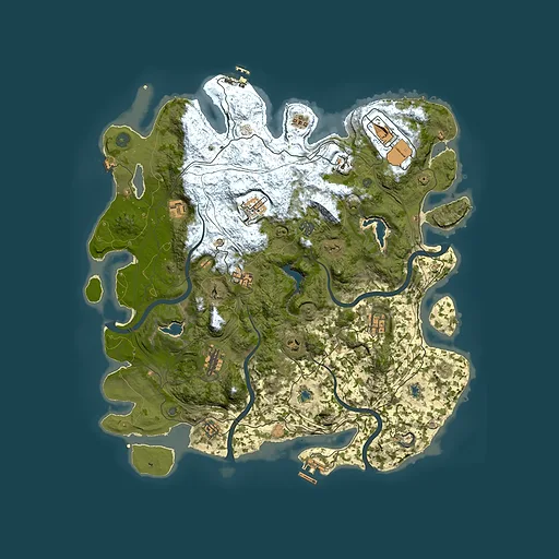 Rust map seed 403228380, 4500x4500m top-down preview