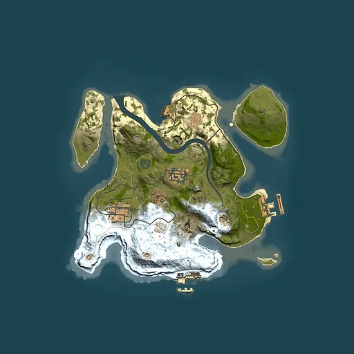 Rust map seed 1875220496, 2500x2500m top-down preview