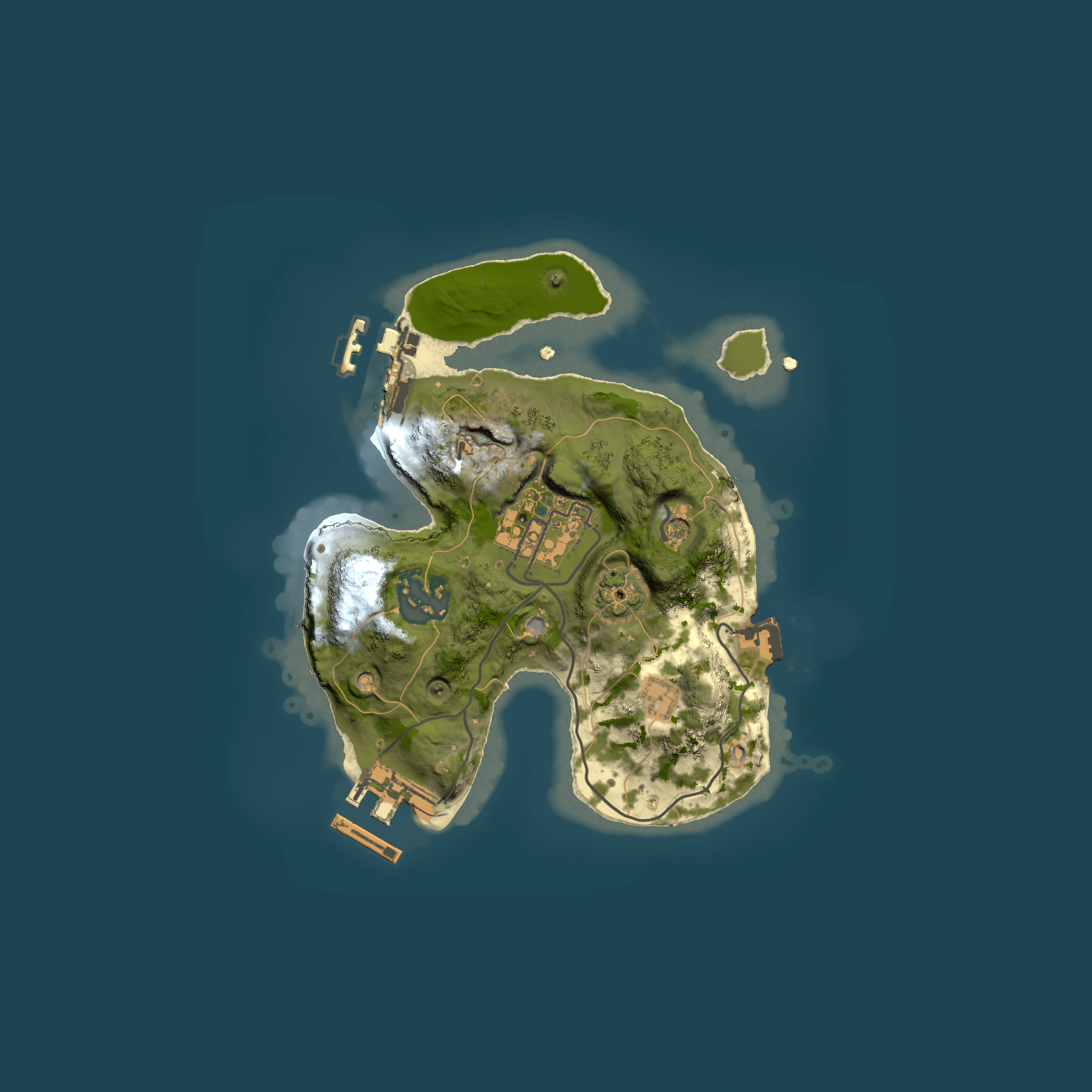 Full top-down render of Rust map seed 640166252, 2000x2000m