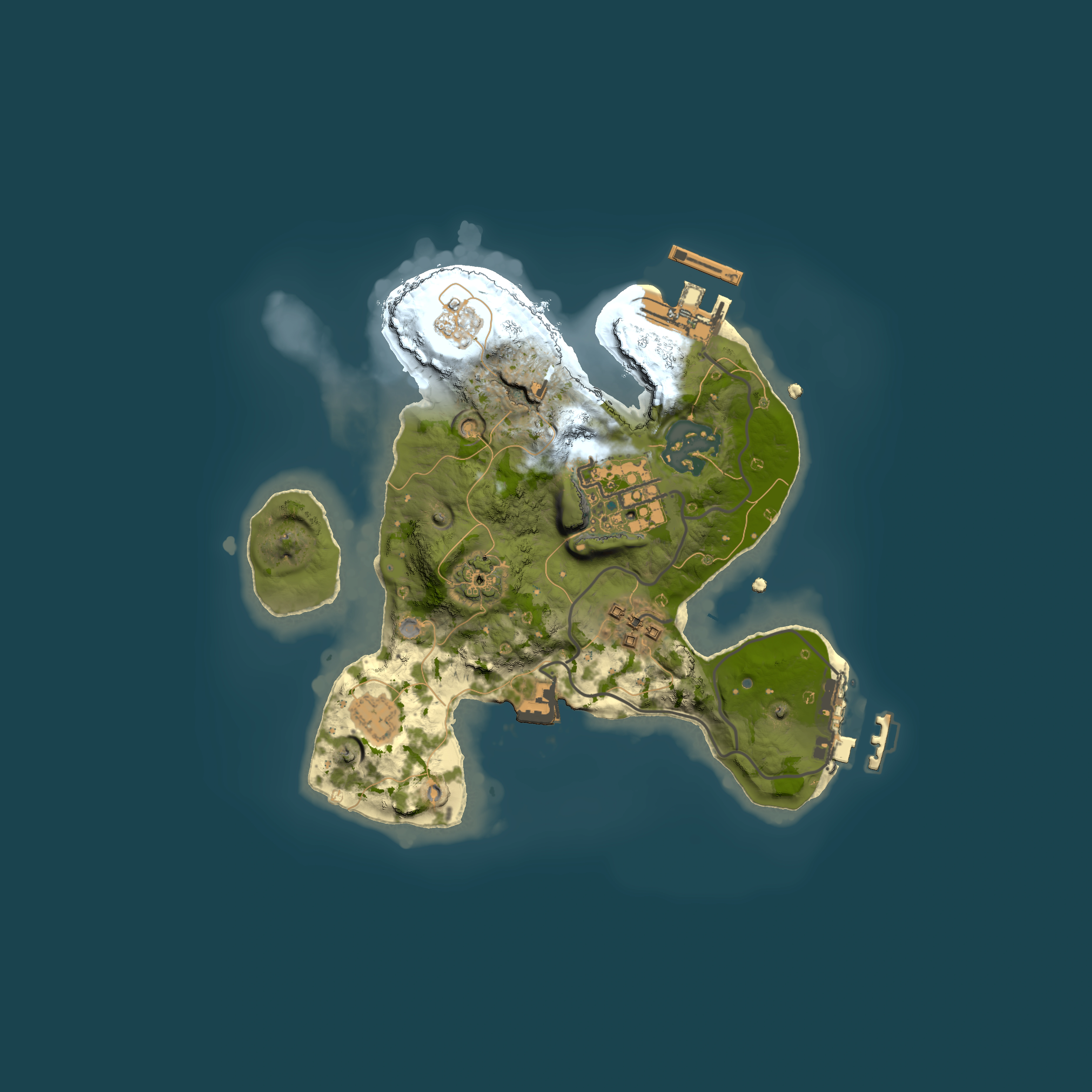 Full top-down render of Rust map seed 1030758313, 2000x2000m
