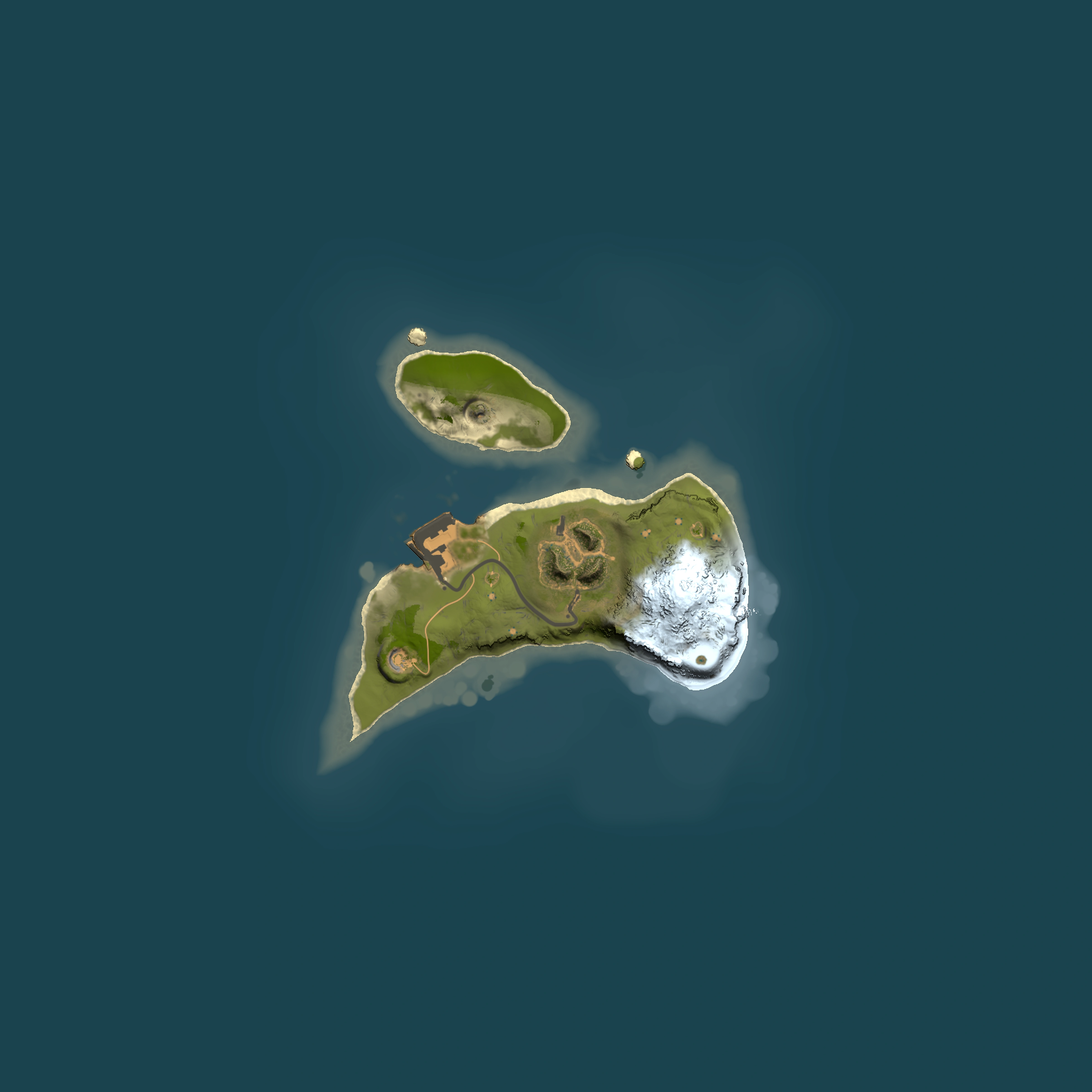 Full top-down render of Rust map seed 1046553742, 1500x1500m