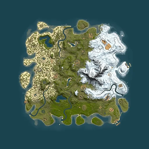 Rust map seed 367466059, 5000x5000m top-down preview