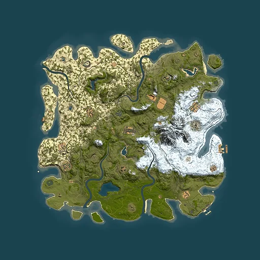 Rust map seed 277688168, 5000x5000m top-down preview