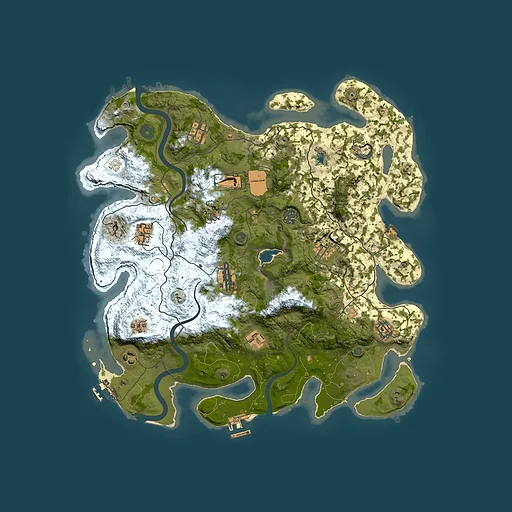Rust map seed 239898237, 4000x4000m top-down preview