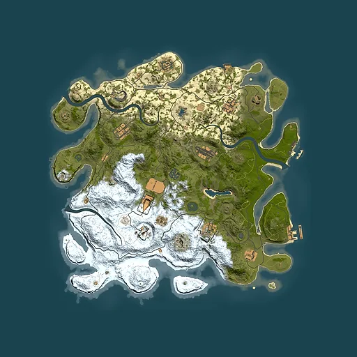 Rust map seed 410982152, 4000x4000m top-down preview