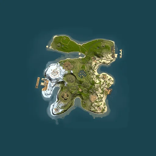 Rust map seed 1261700919, 2000x2000m top-down preview