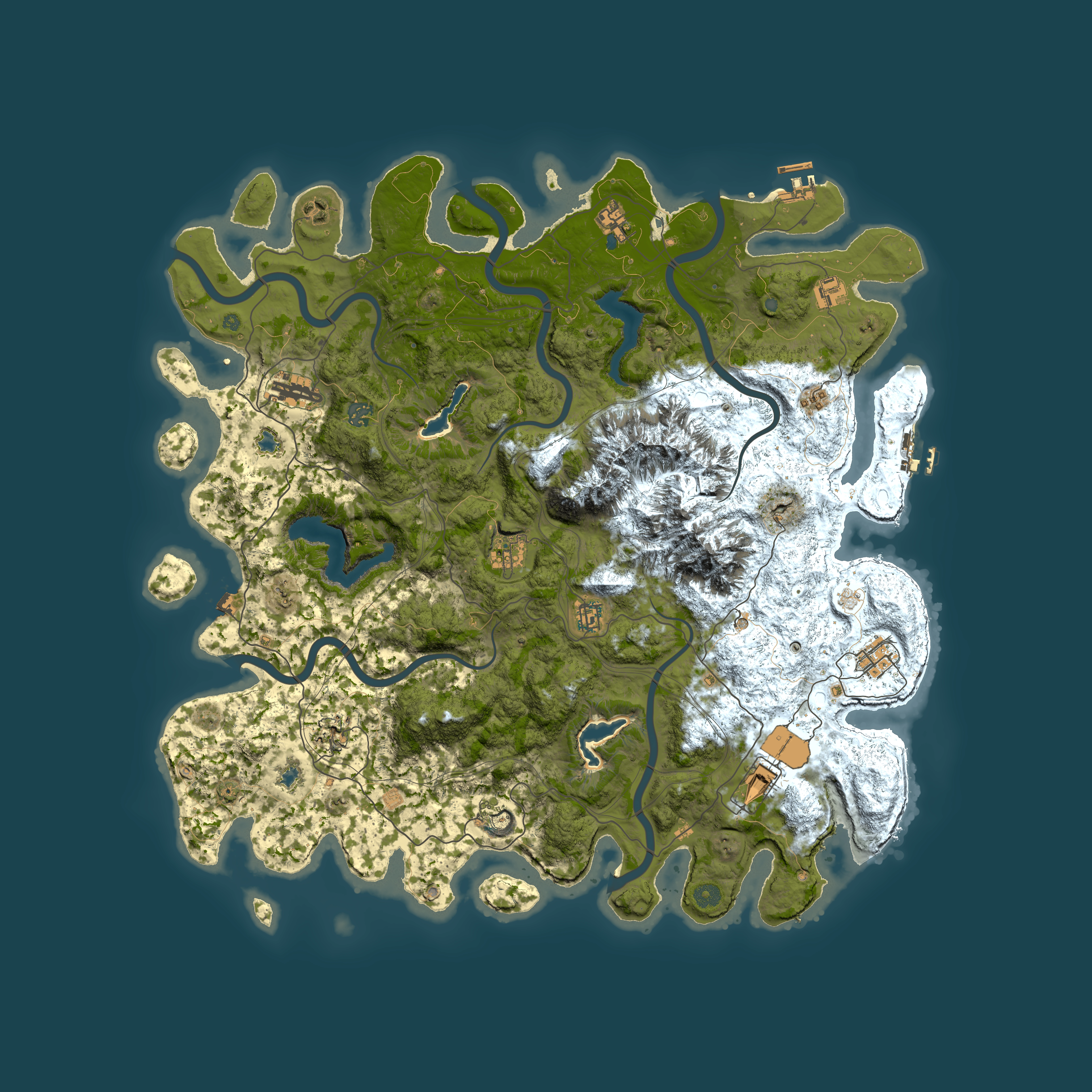 Full top-down render of Rust map seed 1726459073, 5000x5000m
