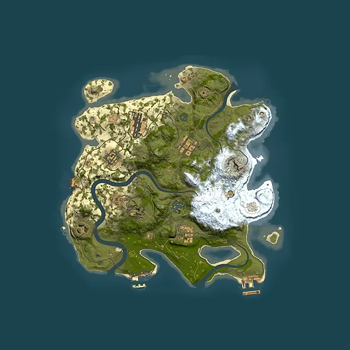 Rust map seed 1311532081, 3000x3000m top-down preview