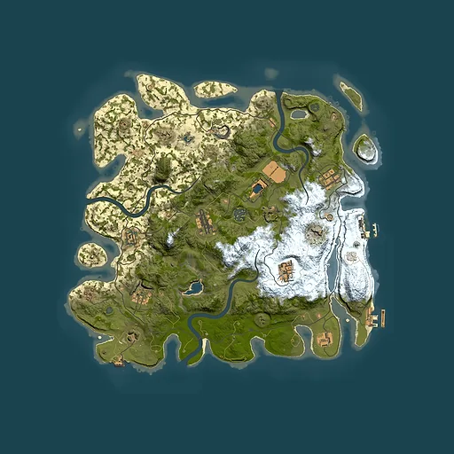 Rust map seed 1860492644, 4000x4000m top-down preview