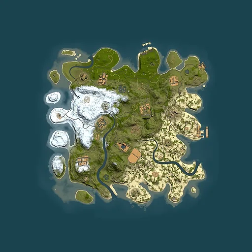 Rust map seed 1593633941, 3500x3500m top-down preview