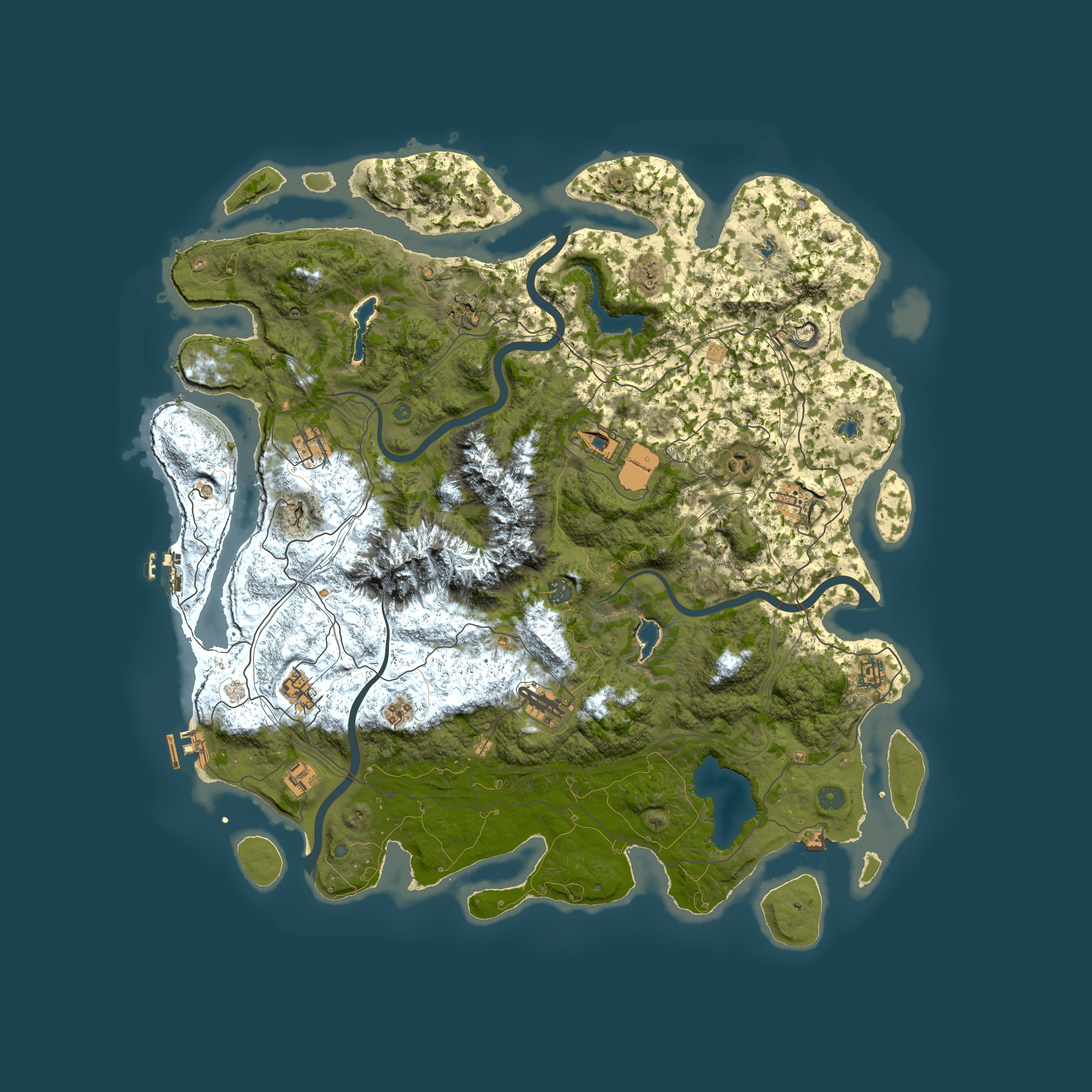Full top-down render of Rust map seed 915692930, 5000x5000m