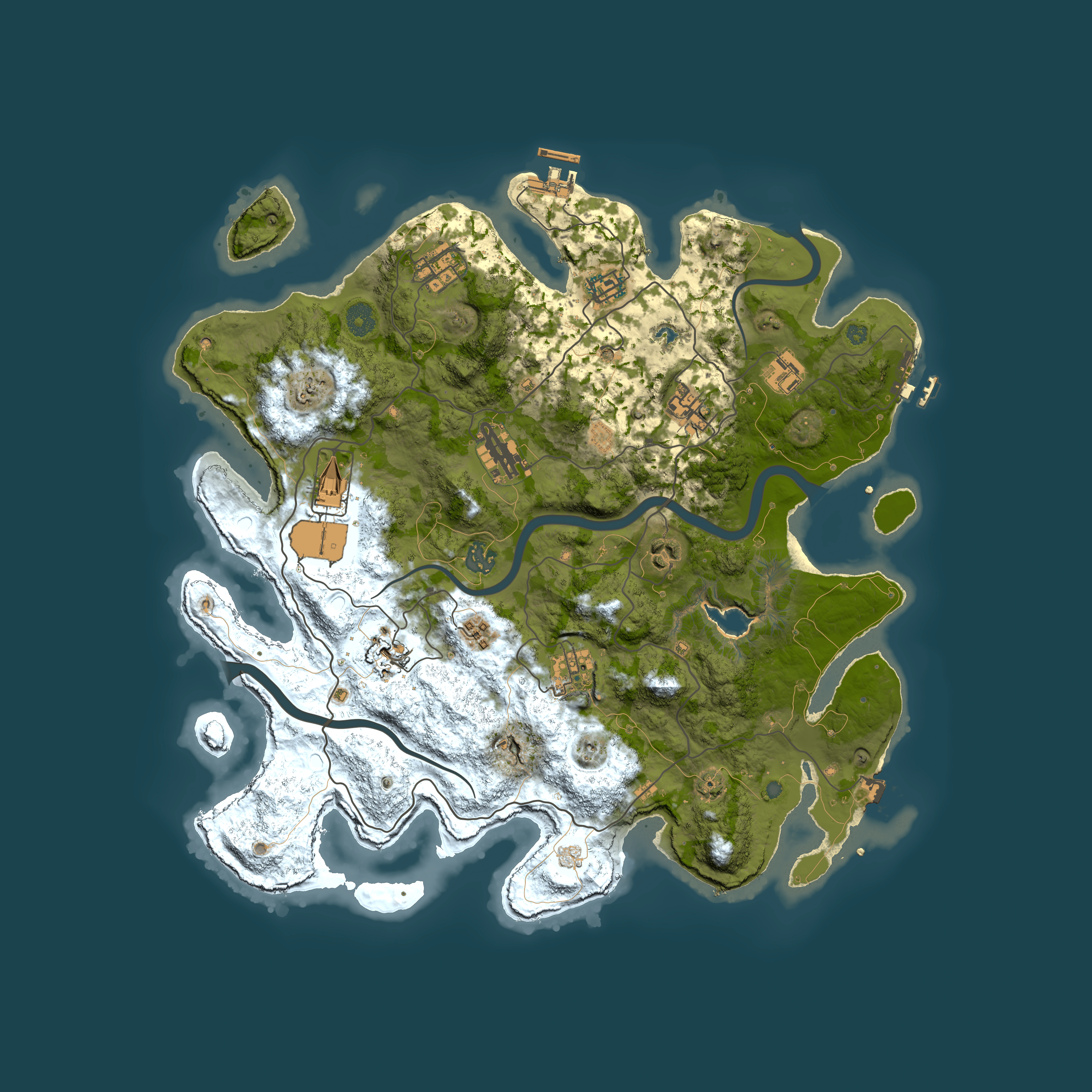 Full top-down render of Rust map seed 1798173189, 4000x4000m