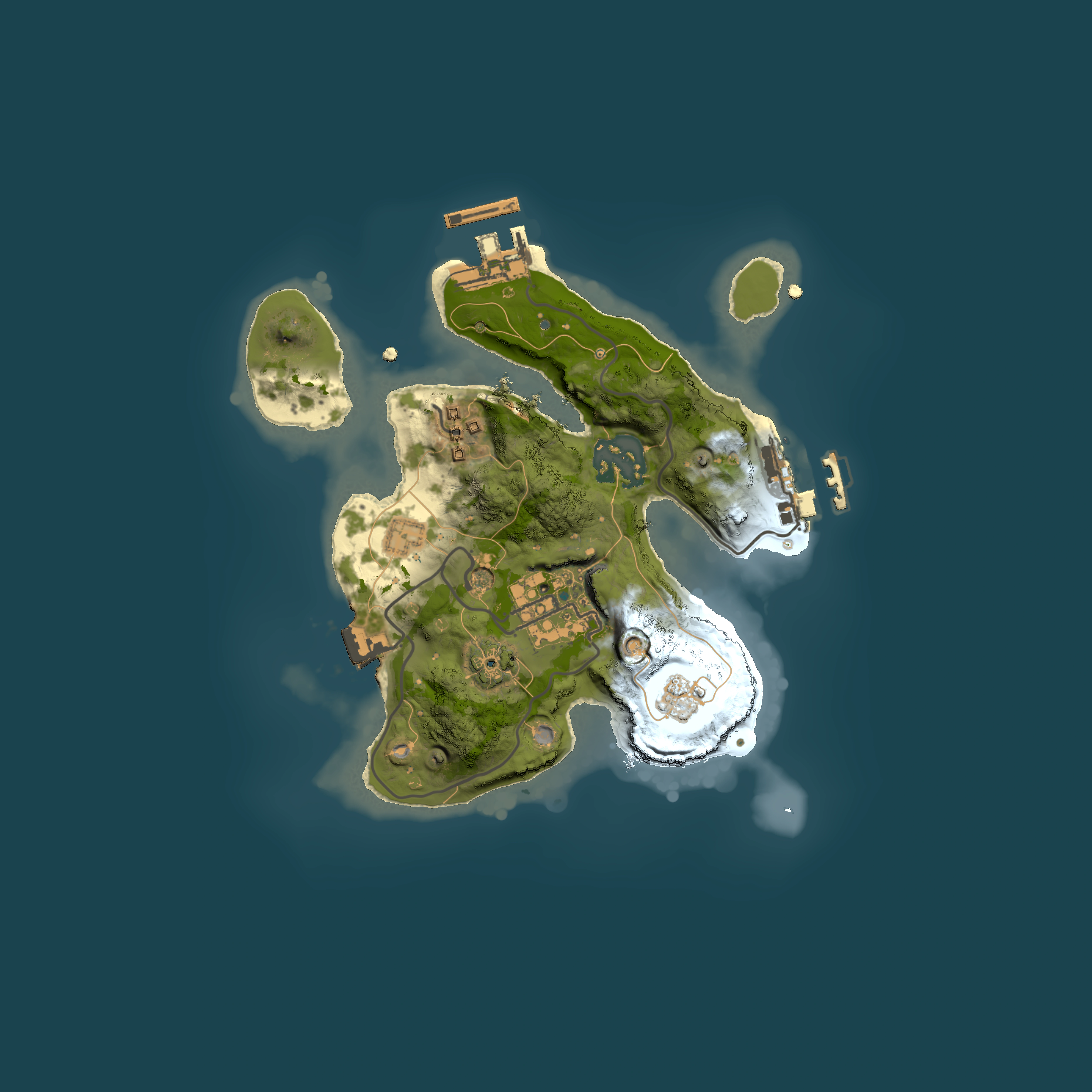 Full top-down render of Rust map seed 368547190, 2000x2000m