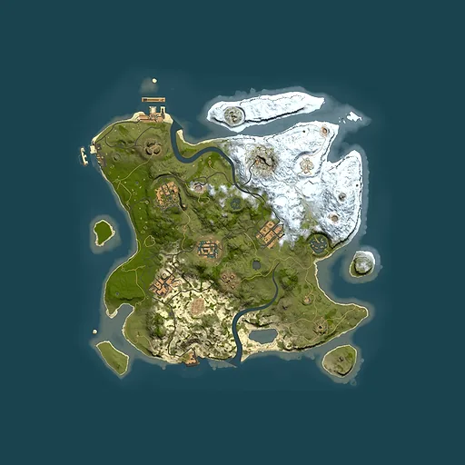 Rust map seed 1329508119, 3000x3000m top-down preview