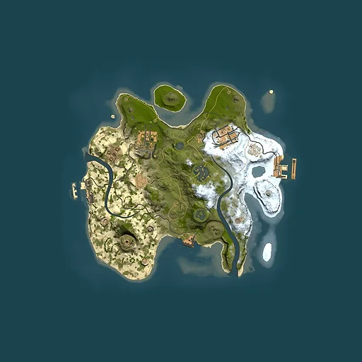 Rust map seed 1220160963, 2500x2500m top-down preview