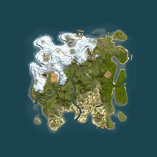 Rust map seed 1829572135, 3500x3500m top-down preview