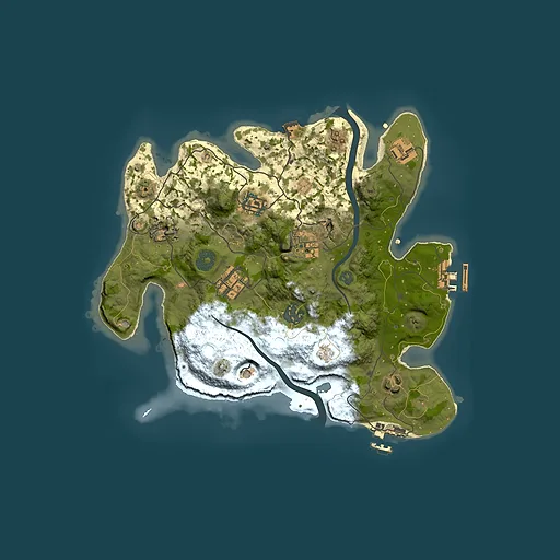 Rust map seed 732821950, 3000x3000m top-down preview