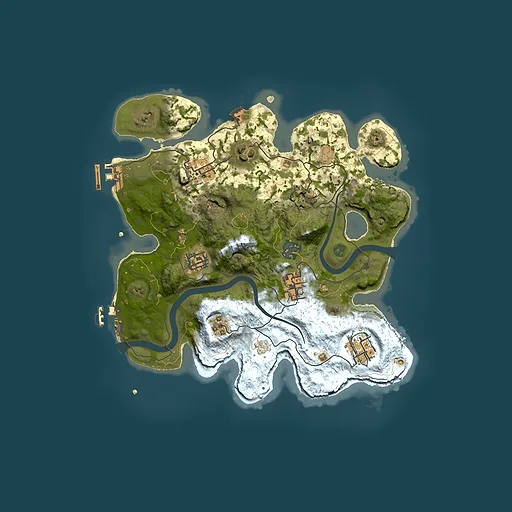 Rust map seed 271199863, 3000x3000m top-down preview