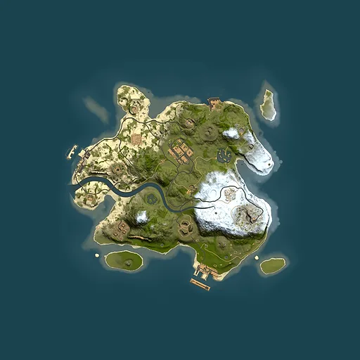 Rust map seed 85475374, 2500x2500m top-down preview