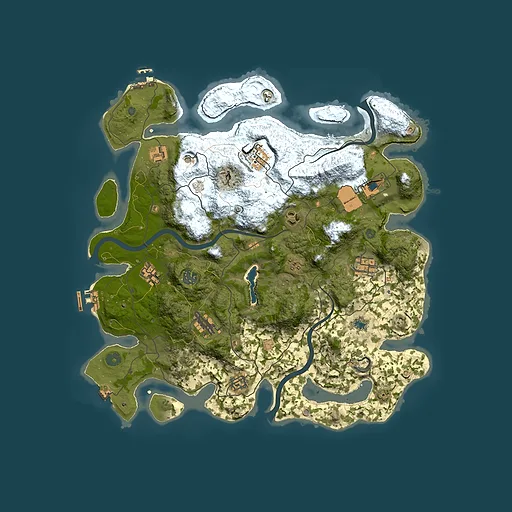 Rust map seed 1863103375, 4000x4000m top-down preview