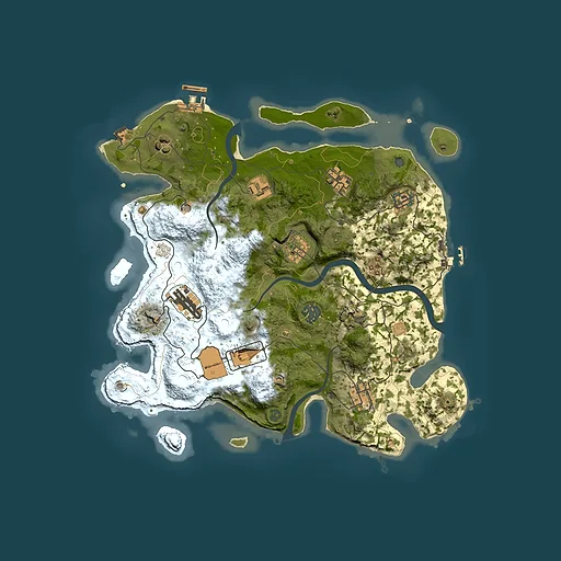 Rust map seed 1867208515, 3500x3500m top-down preview