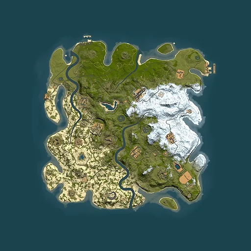 Rust map seed 1205402318, 4000x4000m top-down preview