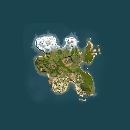 Rust map seed 8832255, 2000x2000m top-down preview
