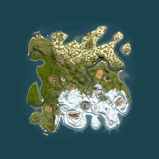 Rust map seed 917135718, 3500x3500m top-down preview