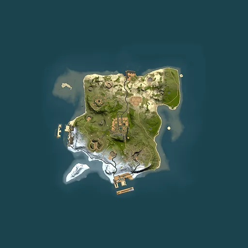 Rust map seed 664350787, 2000x2000m top-down preview