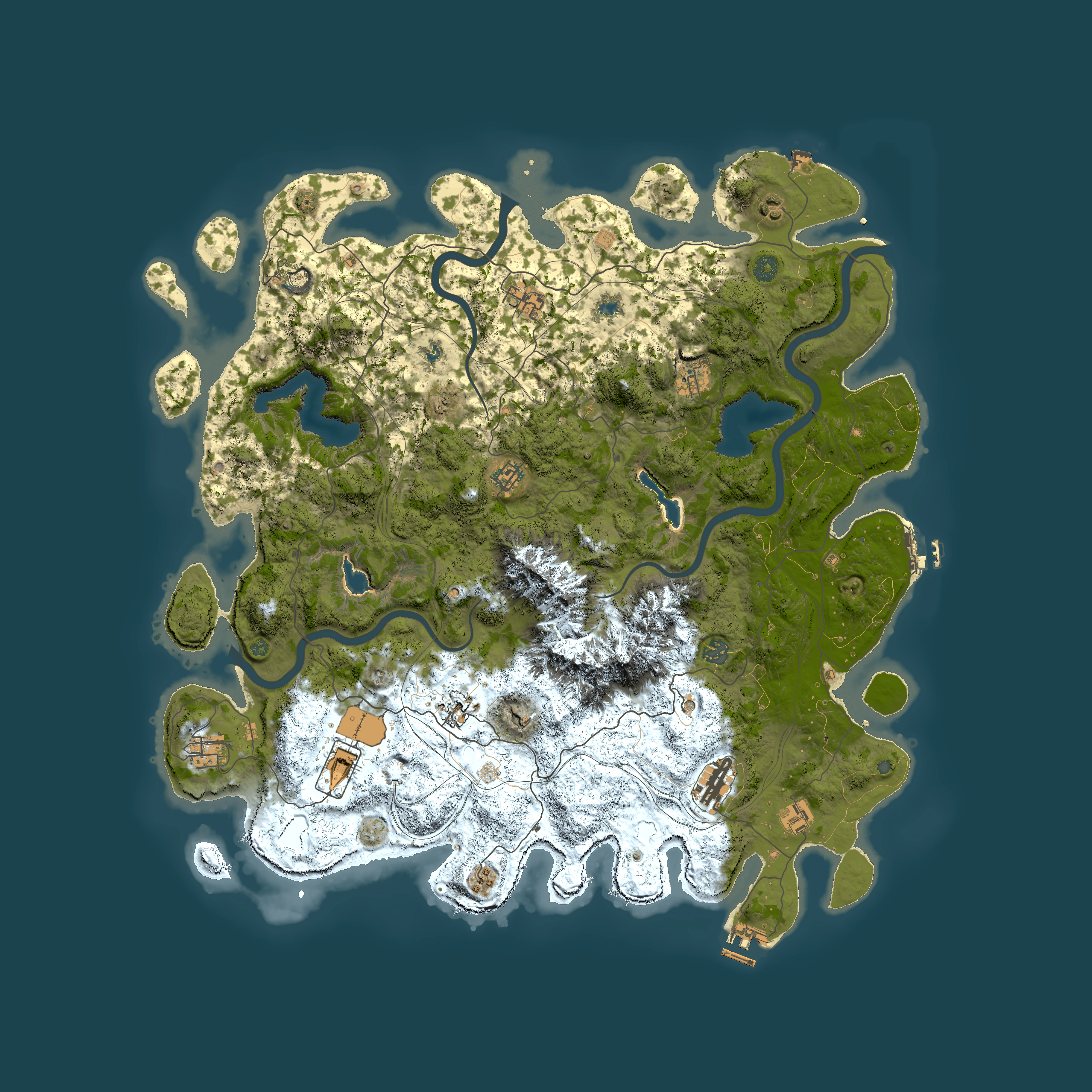 Full top-down render of Rust map seed 1479265179, 5000x5000m