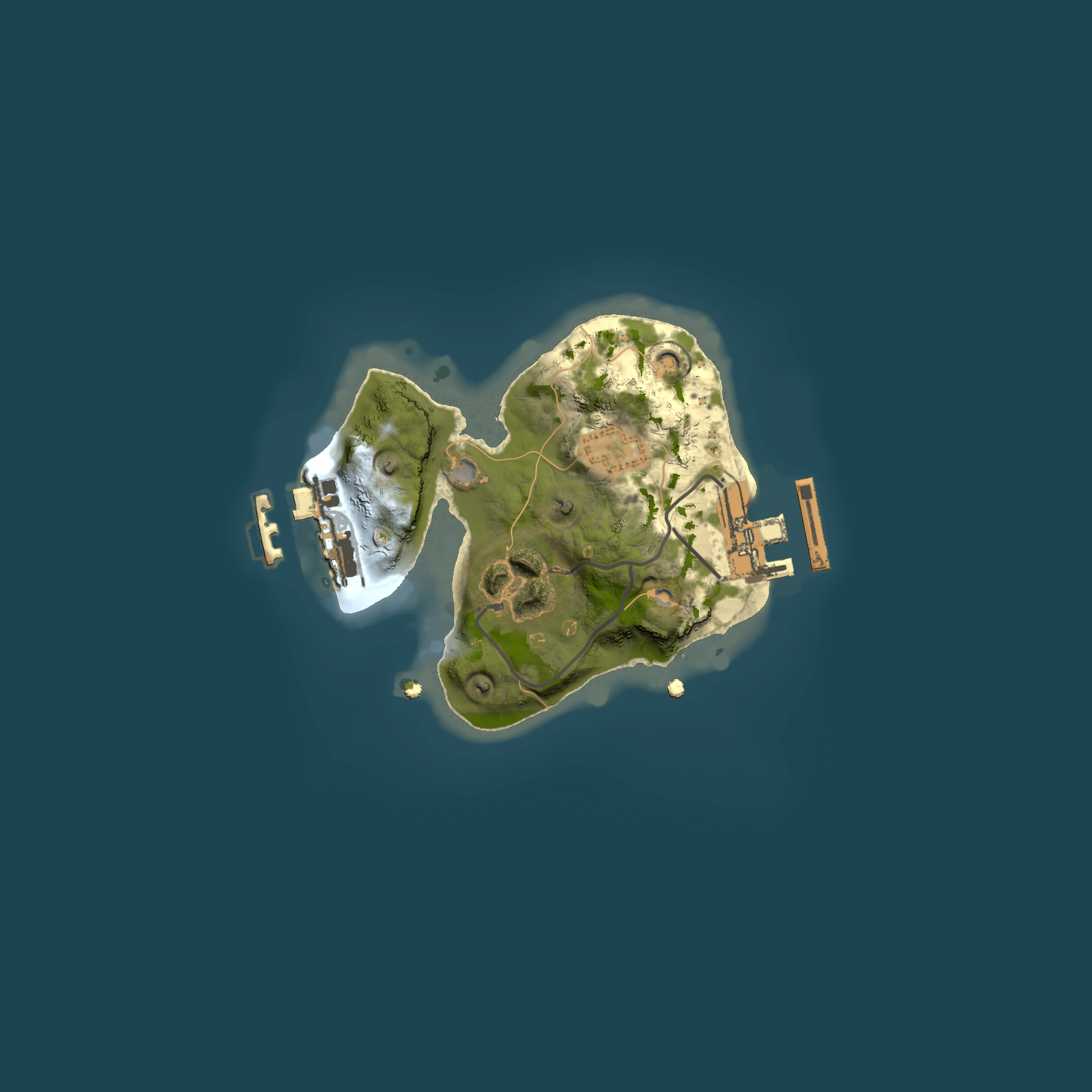 Full top-down render of Rust map seed 4453743, 1500x1500m