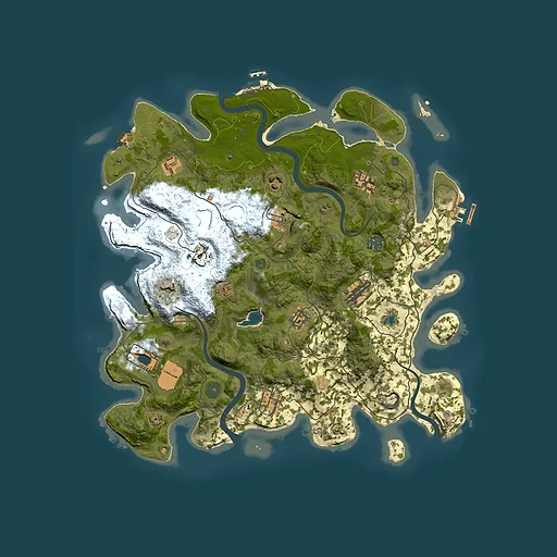 Rust map seed 313924489, 4000x4000m top-down preview